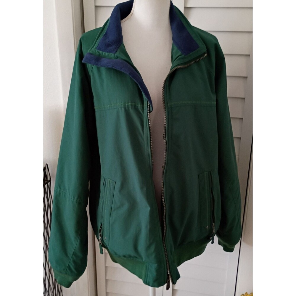 Lands' End Men's‎ Green & Navy Waterproof Insulated Squall Jacket L 42-44
